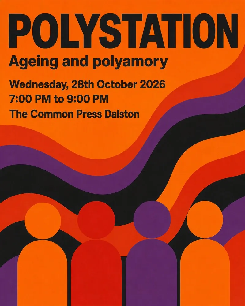 Event flyer for PolyStation: Ageing and Polyamory